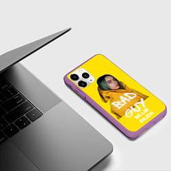Чехол iPhone 11 Pro матовый Billie Eilish Билли Айлиш, цвет: 3D-фиолетовый — фото 2