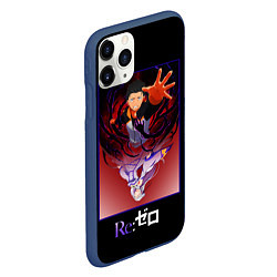 Чехол iPhone 11 Pro матовый Re zero, цвет: 3D-тёмно-синий — фото 2