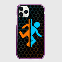 Чехол iPhone 11 Pro матовый PORTAL ПОРТАЛ, цвет: 3D-фиолетовый