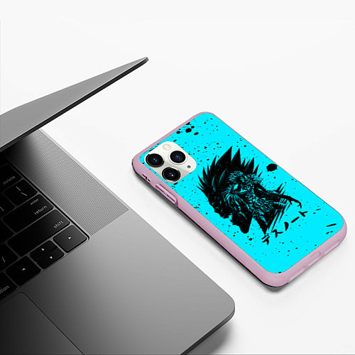 Чехол iPhone 11 Pro матовый Death Note / 3D-Розовый – фото 3