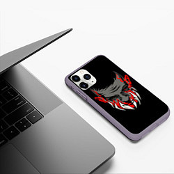 Чехол iPhone 11 Pro матовый Finn Balor, цвет: 3D-серый — фото 2