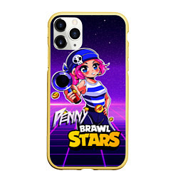 Чехол iPhone 11 Pro матовый Penny Brawl Stars, цвет: 3D-желтый