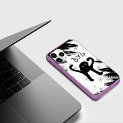 Чехол iPhone 11 Pro матовый ЪУЪ СЪУКА, цвет: 3D-фиолетовый — фото 2