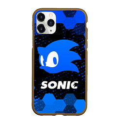 Чехол iPhone 11 Pro матовый СОНИК SONIC, цвет: 3D-коричневый