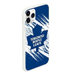 Чехол iPhone 11 Pro матовый Toronto Maple Leafs,, цвет: 3D-белый — фото 2