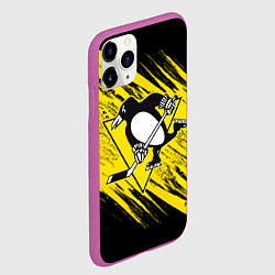 Чехол iPhone 11 Pro матовый Pittsburgh Penguins Sport, цвет: 3D-фиолетовый — фото 2