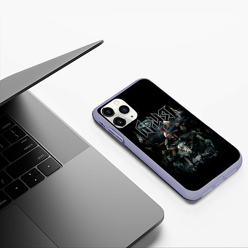 Чехол iPhone 11 Pro матовый АРИЯ / 3D-Светло-сиреневый – фото 3