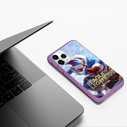 Чехол iPhone 11 Pro матовый League of Legends МАСТЕР ЙИ, цвет: 3D-фиолетовый — фото 2