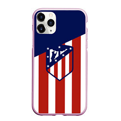 Чехол iPhone 11 Pro матовый Atletico Madrid, цвет: 3D-розовый