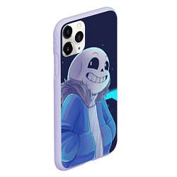 Чехол iPhone 11 Pro матовый UNDERTALE, цвет: 3D-светло-сиреневый — фото 2