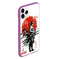 Чехол iPhone 11 Pro матовый ONE PIECE ZOHO SAMURAI, цвет: 3D-фиолетовый — фото 2