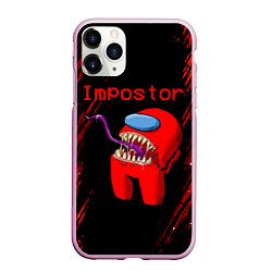 Чехол iPhone 11 Pro матовый AMONG US - MONSTER, цвет: 3D-розовый