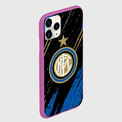 Чехол iPhone 11 Pro матовый Inter Интер, цвет: 3D-фиолетовый — фото 2