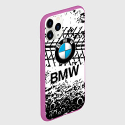Чехол iPhone 11 Pro матовый BMW, цвет: 3D-фиолетовый — фото 2