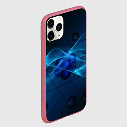 Чехол iPhone 11 Pro матовый Атом, цвет: 3D-малиновый — фото 2