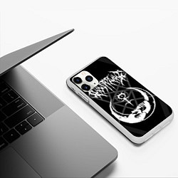 Чехол iPhone 11 Pro матовый GHOSTEMANE, цвет: 3D-белый — фото 2