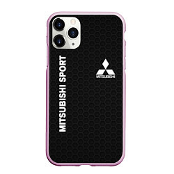Чехол iPhone 11 Pro матовый MITSUBISHI, цвет: 3D-розовый
