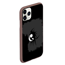 Чехол iPhone 11 Pro матовый FALSH SMILE, цвет: 3D-коричневый — фото 2