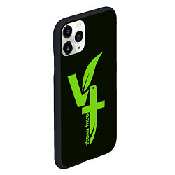 Чехол iPhone 11 Pro матовый VT, цвет: 3D-черный — фото 2