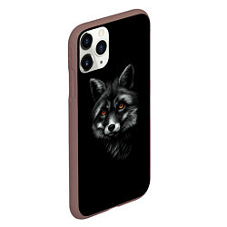 Чехол iPhone 11 Pro матовый Лиса, цвет: 3D-коричневый — фото 2