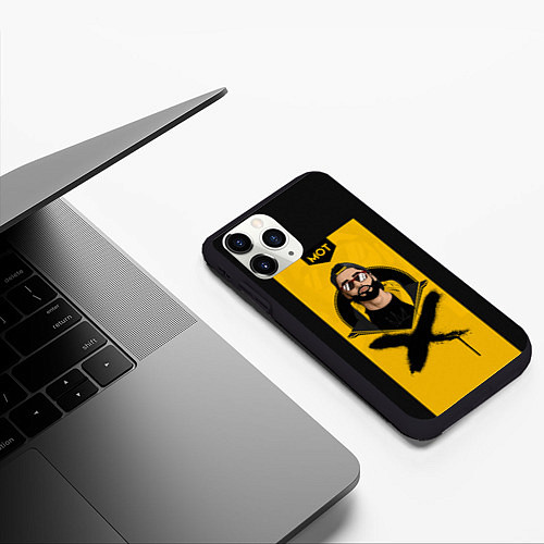 Чехол iPhone 11 Pro матовый Мот / 3D-Черный – фото 3