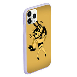 Чехол iPhone 11 Pro матовый Bendy And The Ink Machine, цвет: 3D-светло-сиреневый — фото 2