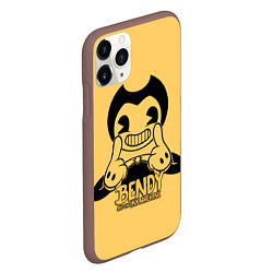 Чехол iPhone 11 Pro матовый Bendy And The Ink Machine, цвет: 3D-коричневый — фото 2