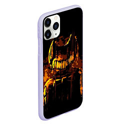 Чехол iPhone 11 Pro матовый Bendy And The Ink Machine, цвет: 3D-светло-сиреневый — фото 2