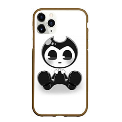 Чехол iPhone 11 Pro матовый Bendy And The Ink Machine, цвет: 3D-коричневый