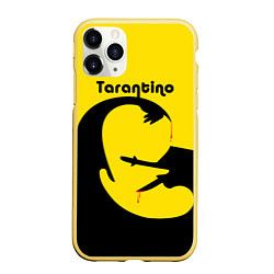Чехол iPhone 11 Pro матовый Тарантино, цвет: 3D-желтый