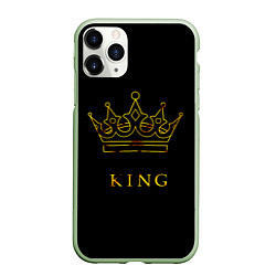 Чехол iPhone 11 Pro матовый KING, цвет: 3D-салатовый