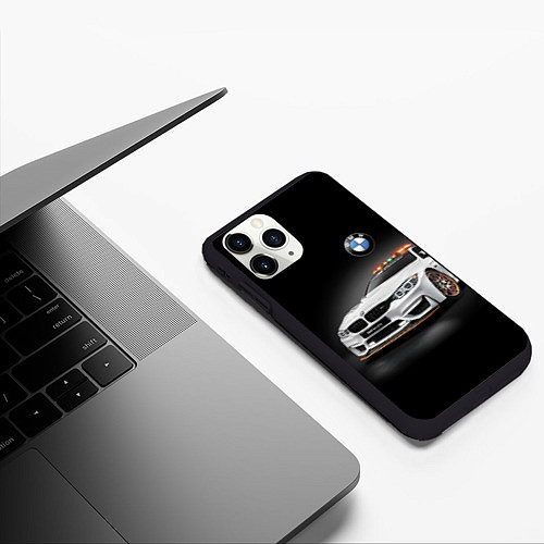 Чехол iPhone 11 Pro матовый Safety car / 3D-Черный – фото 3