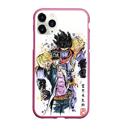 Чехол iPhone 11 Pro матовый JOJO, цвет: 3D-малиновый
