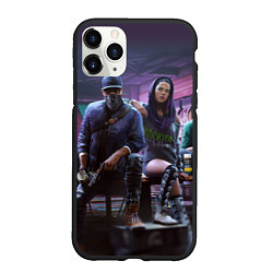 Чехол iPhone 11 Pro матовый Watch dogs Z, цвет: 3D-черный