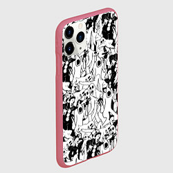 Чехол iPhone 11 Pro матовый GHOSTEMANE, цвет: 3D-малиновый — фото 2