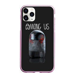 Чехол iPhone 11 Pro матовый AMONG US, цвет: 3D-розовый