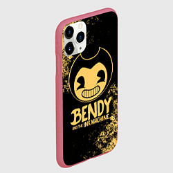Чехол iPhone 11 Pro матовый Bendy And The Ink Machine, цвет: 3D-малиновый — фото 2