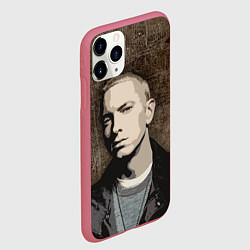 Чехол iPhone 11 Pro матовый EMIN?M, цвет: 3D-малиновый — фото 2