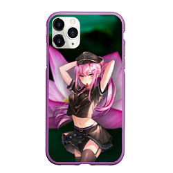 Чехол iPhone 11 Pro матовый Zero Two, цвет: 3D-фиолетовый