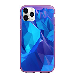 Чехол iPhone 11 Pro матовый NEON CRYSTALLS, цвет: 3D-фиолетовый