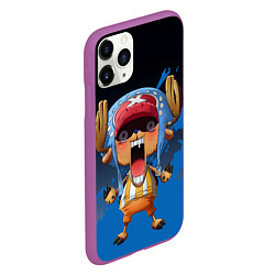 Чехол iPhone 11 Pro матовый One Piece Тони Чоппер, цвет: 3D-фиолетовый — фото 2