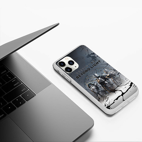 Чехол iPhone 11 Pro матовый Destiny 2: Beyond Light / 3D-Белый – фото 3