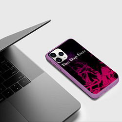 Чехол iPhone 11 Pro матовый THREE DAYS GRACE, цвет: 3D-фиолетовый — фото 2