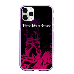 Чехол iPhone 11 Pro матовый THREE DAYS GRACE, цвет: 3D-сиреневый