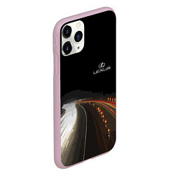 Чехол iPhone 11 Pro матовый Night route, цвет: 3D-розовый — фото 2