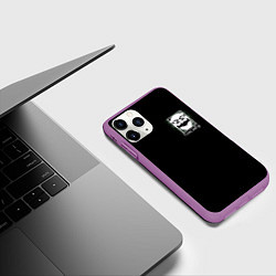 Чехол iPhone 11 Pro матовый MP ROBOT, цвет: 3D-фиолетовый — фото 2