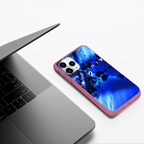 Чехол iPhone 11 Pro матовый DESTINY 2 / 3D-Малиновый – фото 3