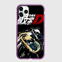 Чехол iPhone 11 Pro матовый Initial D Z, цвет: 3D-фиолетовый