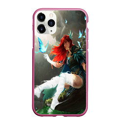 Чехол iPhone 11 Pro матовый Windranger Dota, цвет: 3D-малиновый