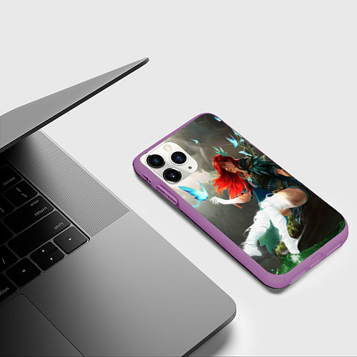 Чехол iPhone 11 Pro матовый Windranger Dota / 3D-Фиолетовый – фото 3